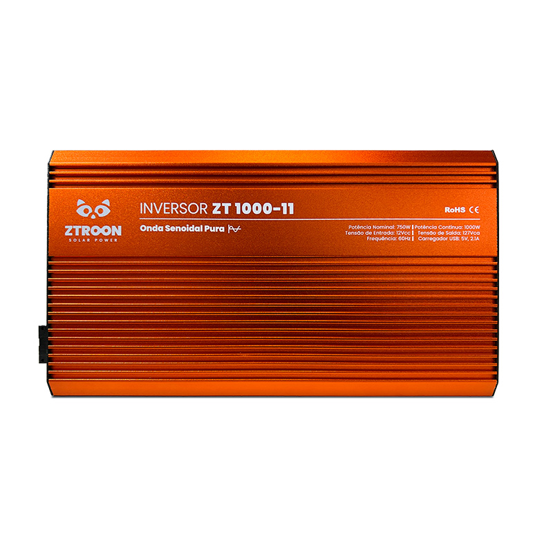 Inversor senoidal ZTROON ZT1000-11 · 1.000 W · 12 V / 127 V