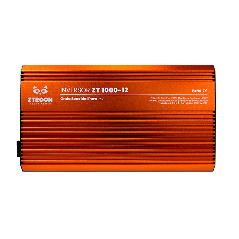 Inversor senoidal ZTROON ZT1000-12 · 1.000 W · 12 V / 220 V