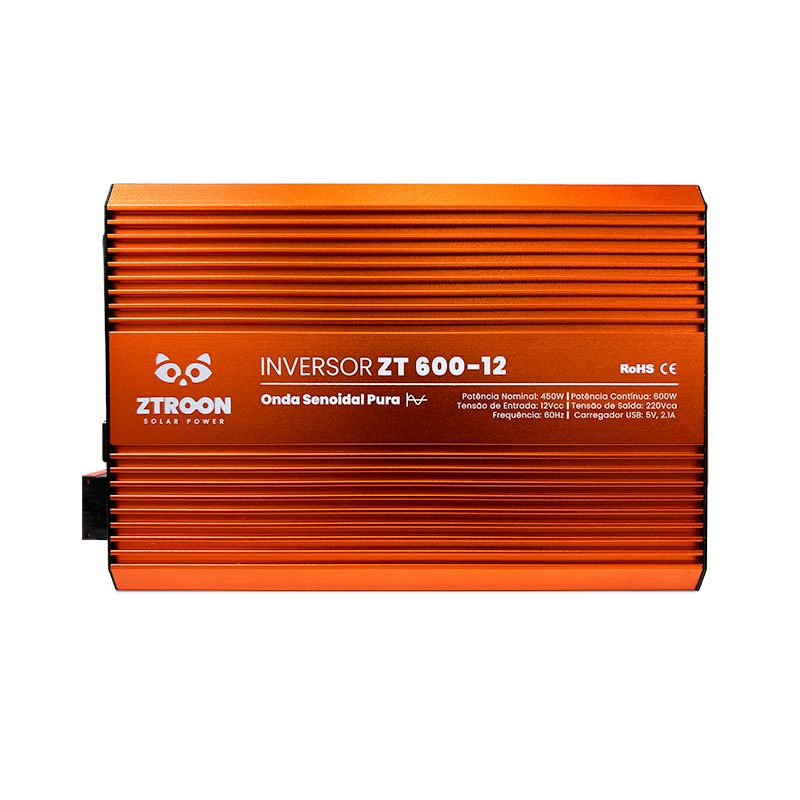 Inversor senoidal ZTROON ZT600-12 · 12 V / 220 V