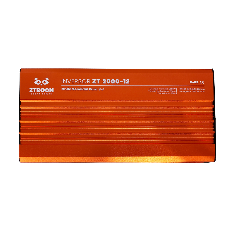 Inversor senoidal ZTROON ZT2000-12 · 2.000 W · 12 V / 220 V