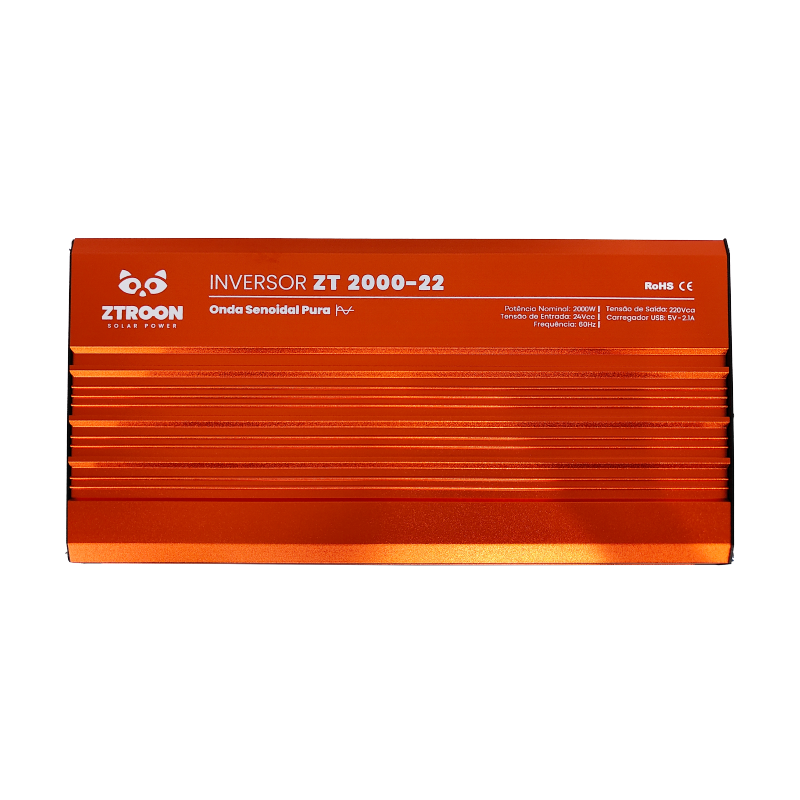 Inversor senoidal ZTROON ZT2000-22 · 2.000 W · 24 V / 220 V