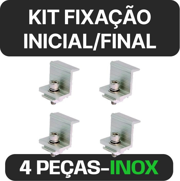 Kit de grampos finais · 4 peças