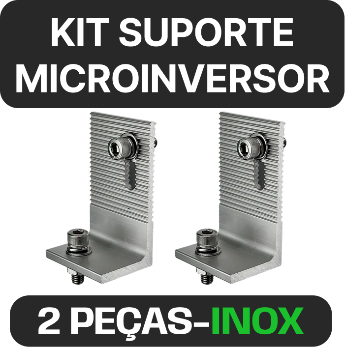 Kit de fixação para microinversor · 2 unidades
