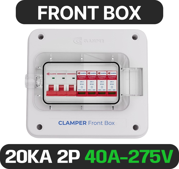 Front Box CLAMPER · 275 V · 40 A · 2P