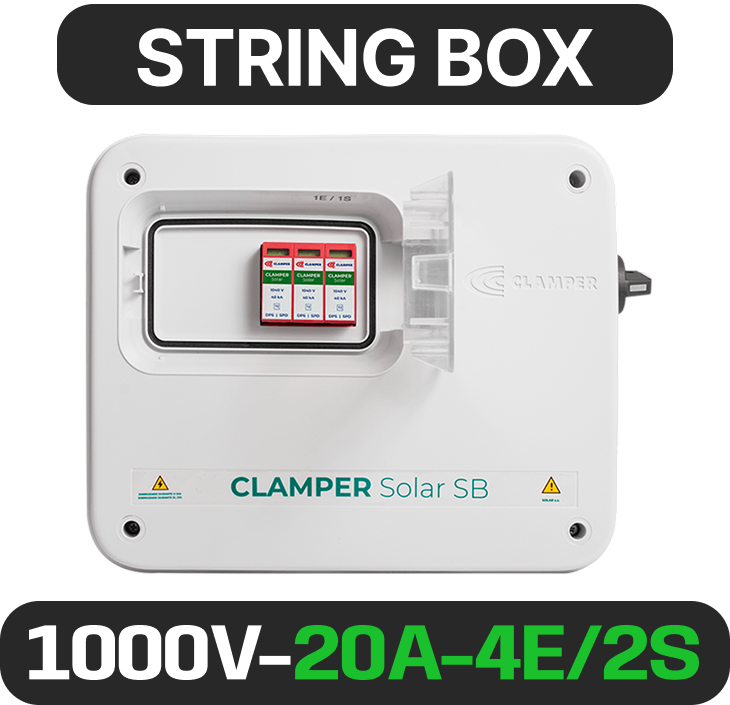 String box CLAMPER · 1.000 V · 20 A · 4E/2S