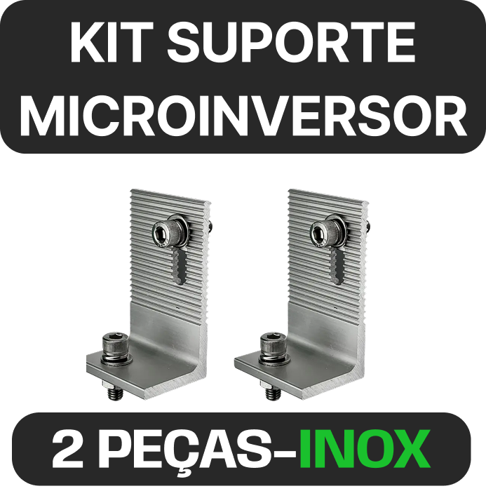 Kit de suportes para microinversor · 2 unidades