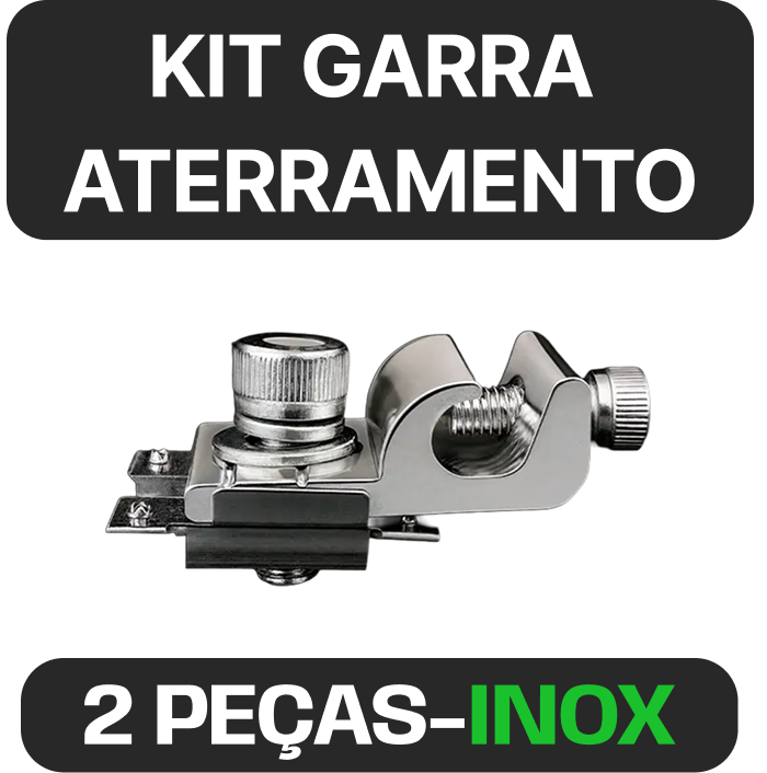 Kit de garras de aterramento · 2 peças