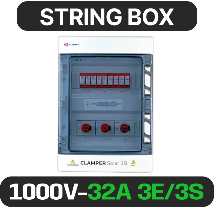 String box CLAMPER · 1.000 V · 32 A · 3E/3S