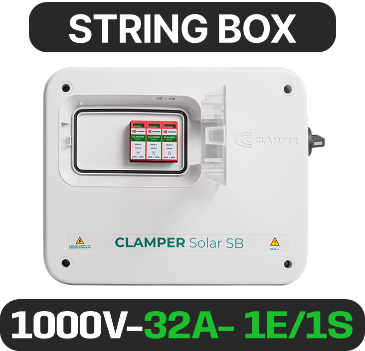 String box CLAMPER · 1.000 V · 32 A · 1E/1S