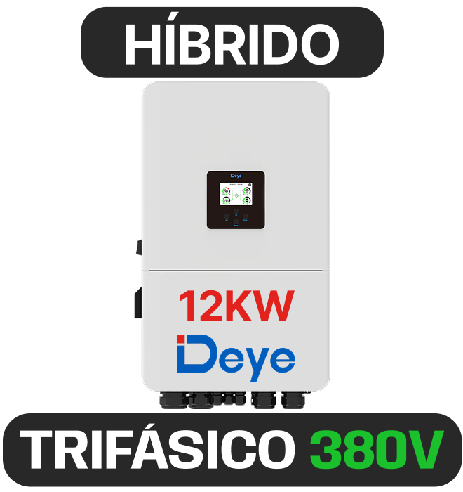 Inversor híbrido Deye · 12 kW · 380 V