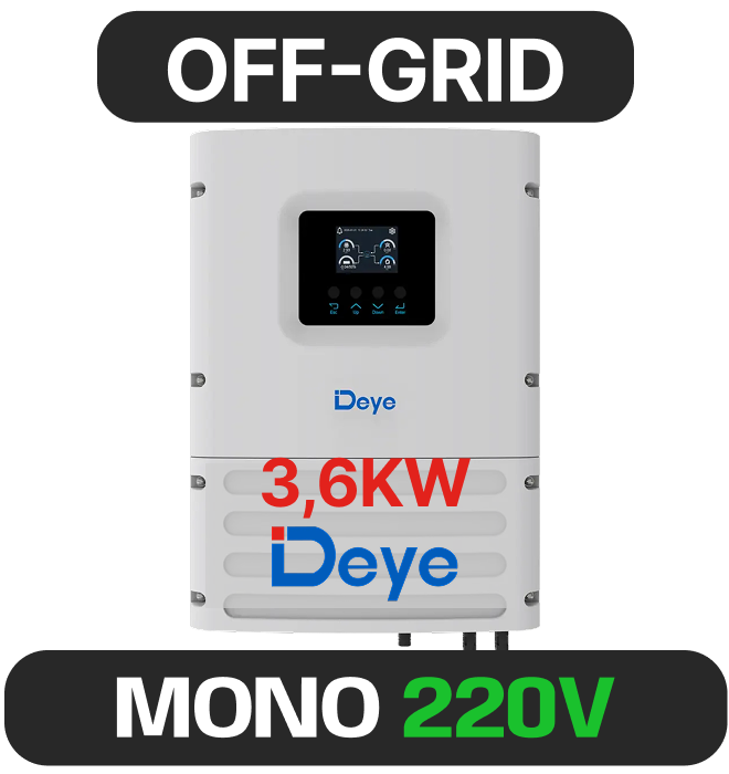 Inversor off-grid Deye · 3,6 kW · 220 V