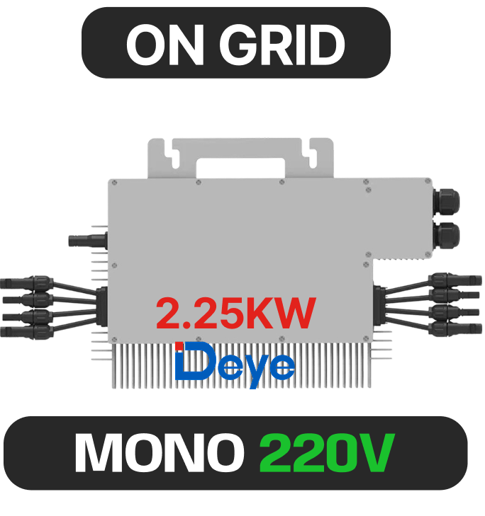 Microinversor Deye SUN-S225G4-EU-Q0 · 2,25 kW · 220 V